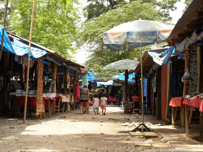 Markt in Laos am Goldenen Dreieck