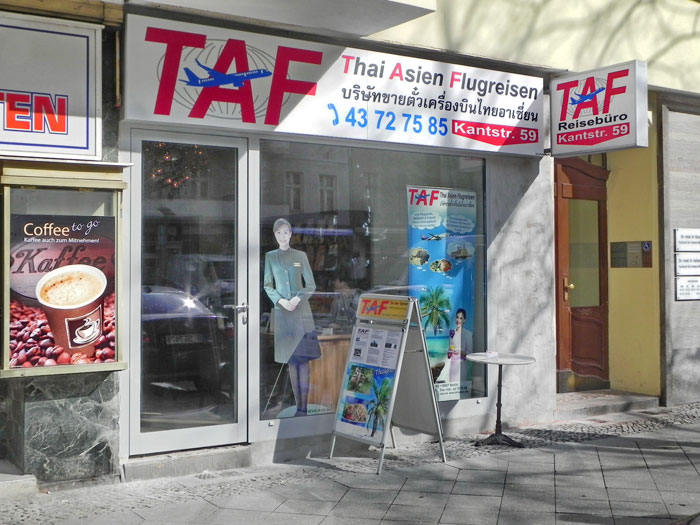TAF Reisebüro am neuen Standort