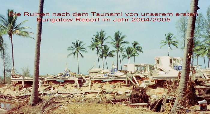 Nach dem Tsunami nur noch Ruinen und Schutt