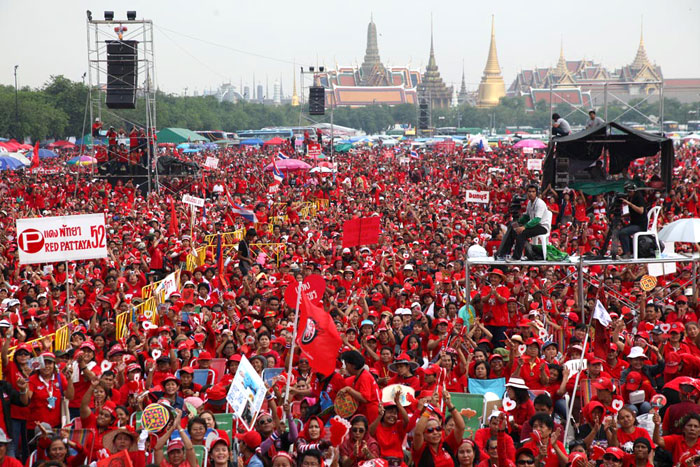 Die UDD mobilisierte 30.000 Rothemden am 17.8.2009 in Bangkok