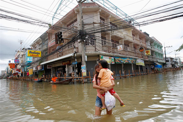 Hochwasser in Thailand