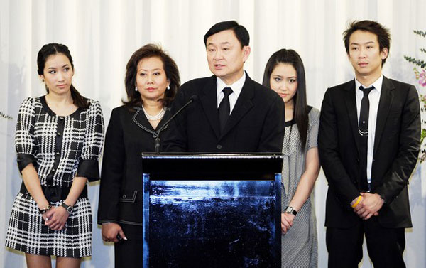 Thaksin mit Familie