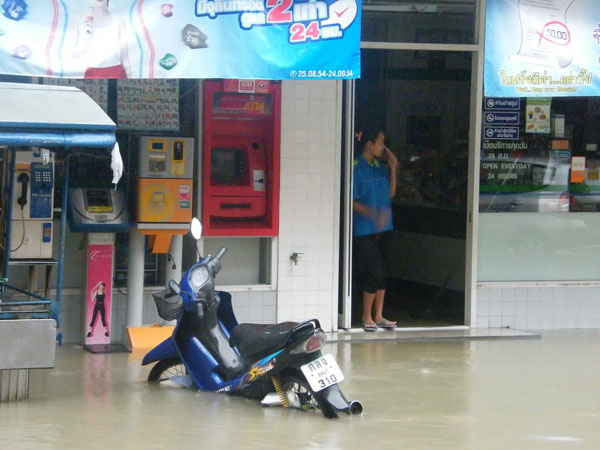 Hochwasser in Pattaya