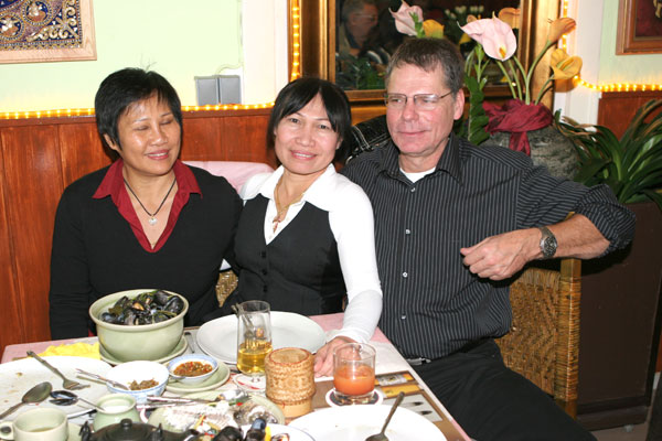 Im gemütlichen Bai Tong Restaurant in Berlin.
