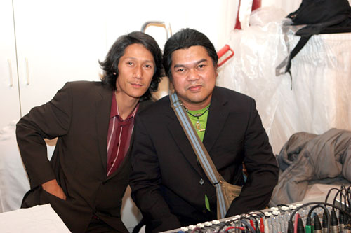 DJ Noi vom Scorpion und DJ Nong vom Butterfly, rechts.