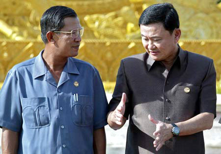Thaksin und Hun Sen 2009