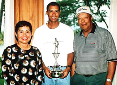 Mama, Papa und Tiger Woods